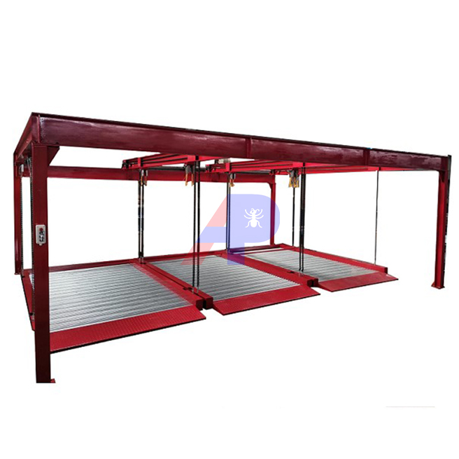 Parking lift for 6 cars